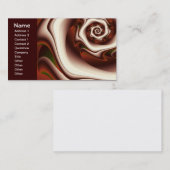 Carte De Visite Brown Sur L'Art Abstrait Numérique Brown (Devant / Derrière)