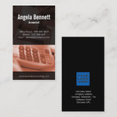 Carte de visite Brown Tally Machine Accounting (Devant / Derrière)