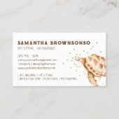 Carte De Visite Brown Tête de Mer Caretta (Dos)