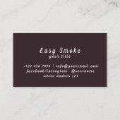 Carte de visite Brown Vape Shop (Dos)