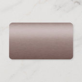 Carte de visite Brown vierge en métal (Dos)