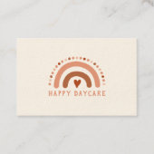 Carte De Visite Brown Warn Rainbow Coeur Spots (Devant)