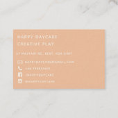 Carte De Visite Brown Warn Rainbow Coeur Spots (Dos)