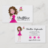 Carte De Visite "brownie" de 311 desserts de Dollface (Devant / Derrière)