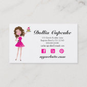 Carte De Visite "brownie" de 311 desserts de Dollface (Dos)