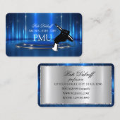 Carte De Visite Brows Aftercare Blue PMU Microblading Henna Salon (Devant / Derrière)