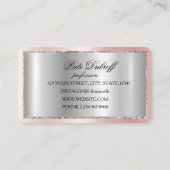 Carte De Visite Brows Aftercare Blue PMU Microblading Henna Salon (Dos)