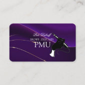 Carte De Visite Brows Aftercare Luxury PMU Microblading Salon Busi (Devant)
