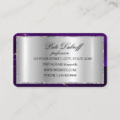 Carte De Visite Brows Aftercare Luxury PMU Microblading Salon Busi (Dos)