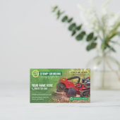 Carte De Visite Broyage par souche, paillis forestier, défrichage (Debout devant)