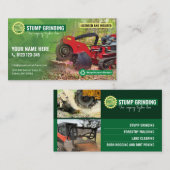 Carte De Visite Broyage par souche, paillis forestier, défrichage (Devant / Derrière)