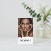 Carte De Visite Broyage PMU Microblading Henna Salon Busin (Debout devant)