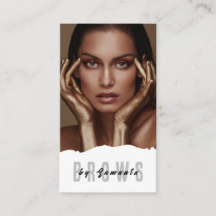 Carte De Visite Broyage PMU Microblading Henna Salon Busin