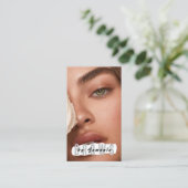 Carte De Visite Broyage PMU Microblading Henna Salon Busin (Debout devant)