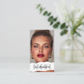 Carte De Visite Broyage PMU Microblading Henna Salon Busin (Debout devant)