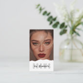 Carte De Visite Broyage PMU Microblading Henna Salon Busin (Debout devant)