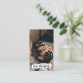 Carte De Visite Broyage PMU Microblading Henna Salon Busin (Debout devant)