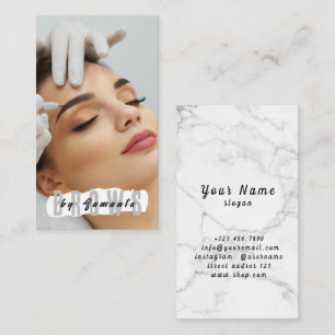 Carte De Visite Broyage PMU Microblading Henna Salon Busin