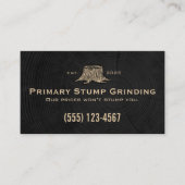 Carte De Visite Broyeur de souche | Arbre (Devant)