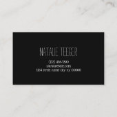 Carte De Visite Broyeurs et cils modernes et propres (Dos)