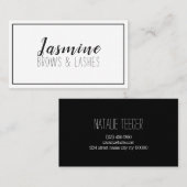 Carte De Visite Broyeurs et cils modernes et propres (Devant / Derrière)