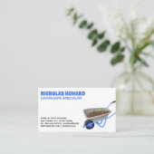 Carte De Visite Bruine à roues avec Plantes de semis (Debout devant)