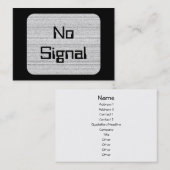 Carte De Visite Bruit blanc. Grain noir et blanc de Milou (Devant / Derrière)