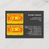 Carte De Visite Bruit de bande de mélange (Dos)