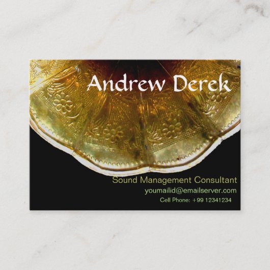 Carte de visite - bruit et musique (Devant)