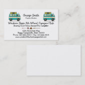 Carte De Visite Bruit Top Van Camper (Devant / Derrière)