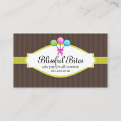 Carte De Visite Bruits colorés de gâteau (Devant)