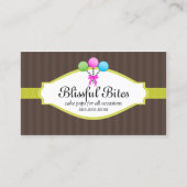 Carte De Visite Bruits colorés de gâteau (Devant)