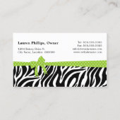 Carte De Visite Bruits lunatiques de gâteau (Dos)