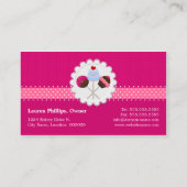 Carte De Visite Bruits lunatiques de gâteau de roses indien (Dos)