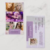 Carte de visite brûlé d'image des bords cinq : (Devant / Derrière)