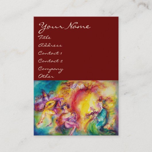 Carte De Visite BRÛLER LE CARNAVAL / Théâtre, Danse et musique (Devant)