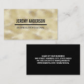 Carte De Visite Brûleur métal doré (Devant / Derrière)