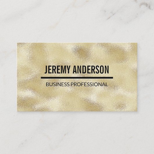 Carte De Visite Brûleur métal doré (Devant)