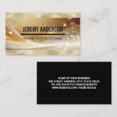 Carte De Visite Brûleur métal doré | Boke (Devant / Derrière)