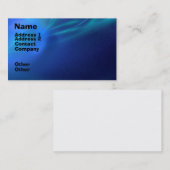 Carte De Visite Brume bleue de fractale (Devant / Derrière)