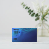 Carte De Visite Brume bleue de fractale (Debout devant)