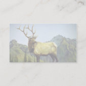 Carte De Visite Brume de début de la matinée, élan (Dos)