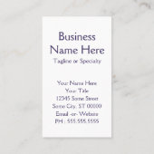 Carte De Visite brume d'eau (Dos)