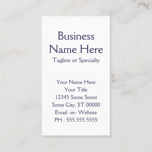 Carte De Visite brume d'eau (Dos)