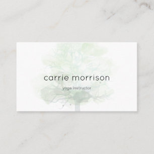 carte de visite brumeux d'arbre