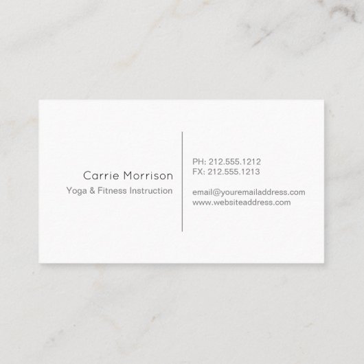 carte de visite brumeux d'arbre (Dos)