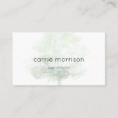 carte de visite brumeux d'arbre (Devant)