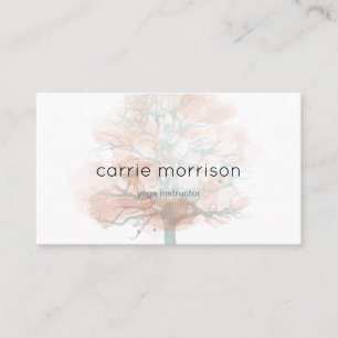 carte de visite brumeux d'arbre