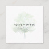 carte de visite brumeux d'arbre (Devant)