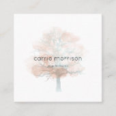 carte de visite brumeux d'arbre (Devant)
